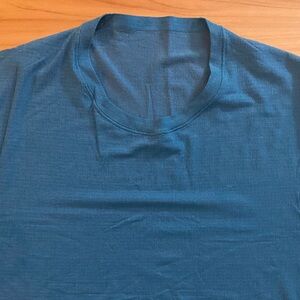 lululemon Drysense Teal Short Sleeve Shirt size Large